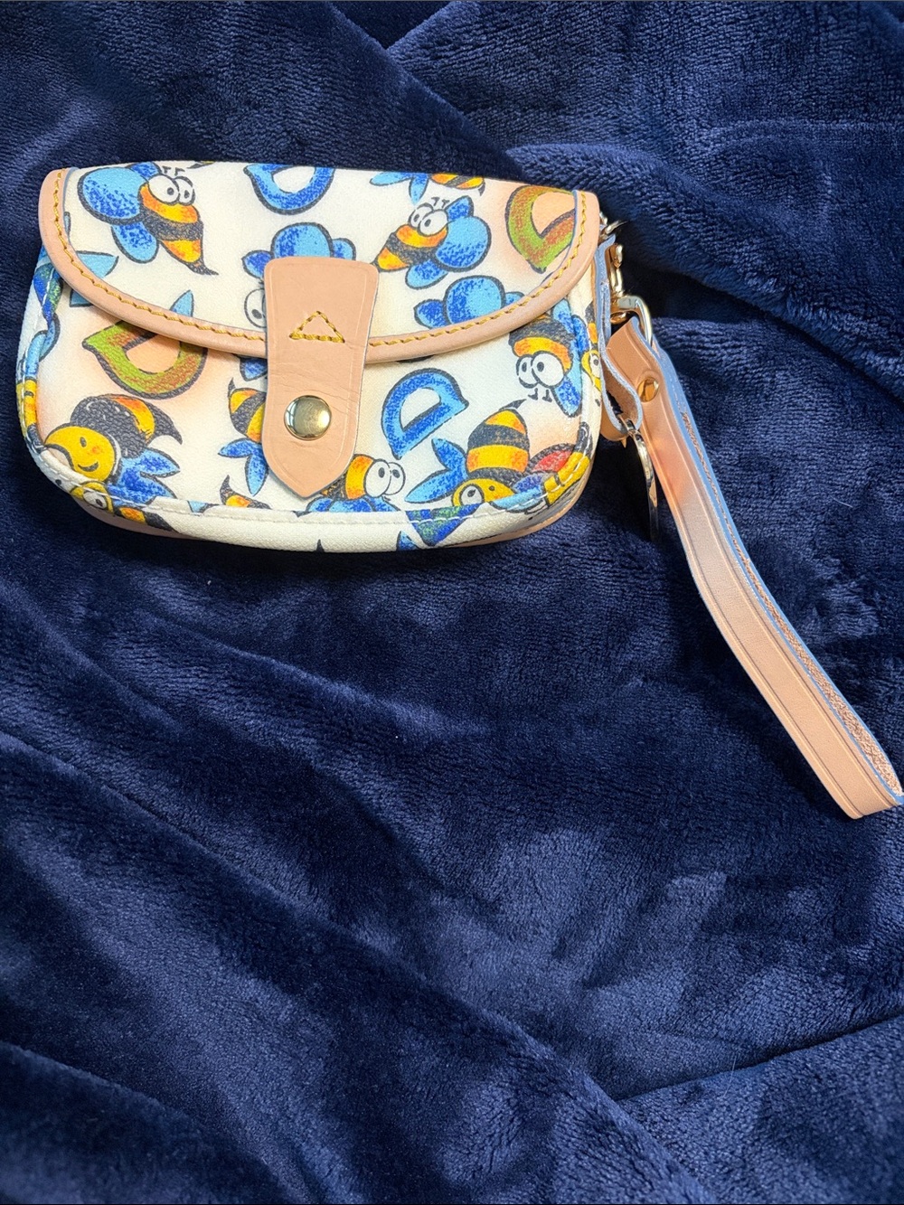 Dooney & Bourke Bees Wristlet Clutch